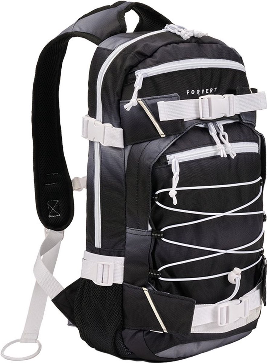 Forvert Louis Pathway Unisex Rugtas - zwart/wit - Standard