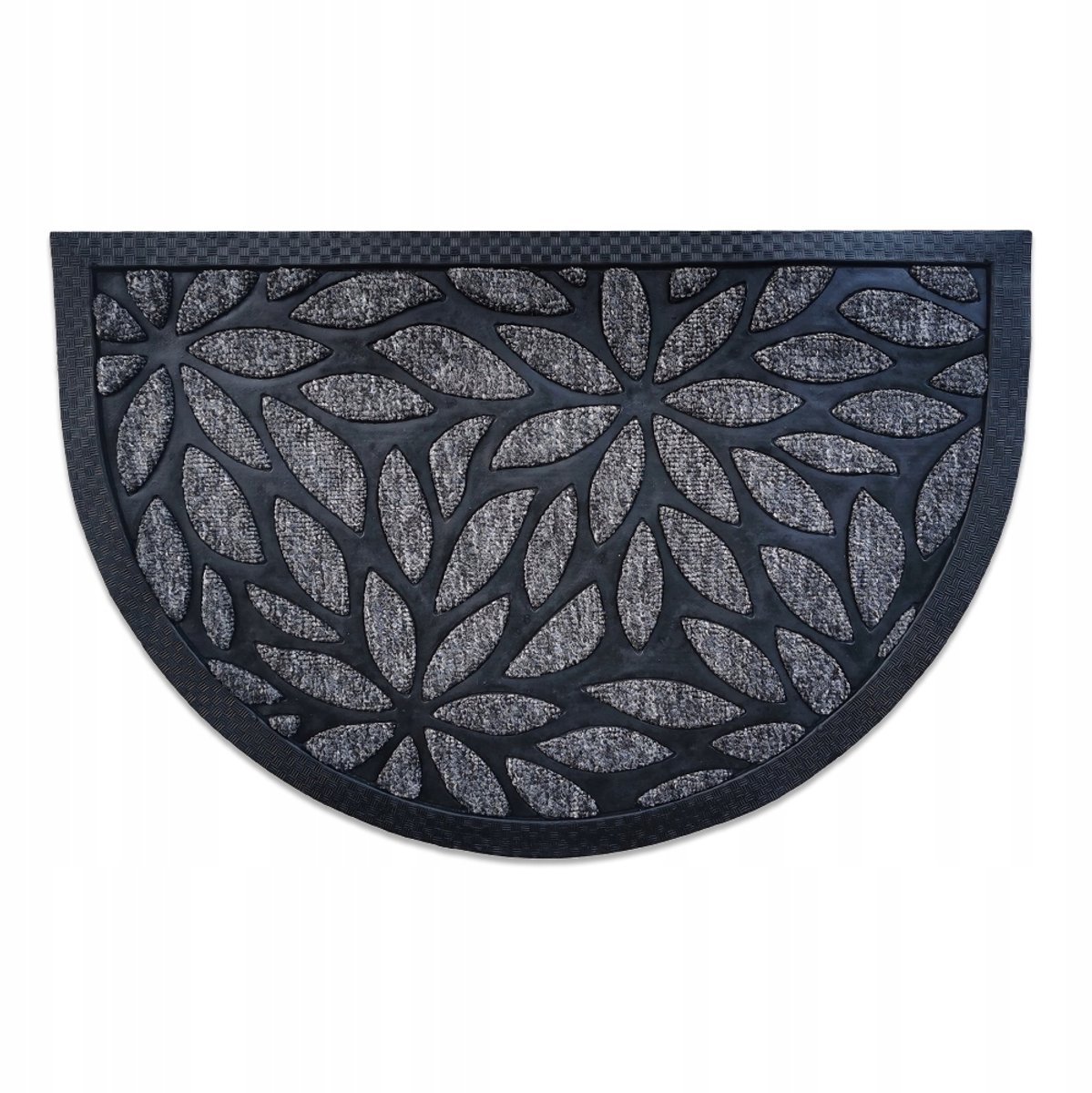 Halvemaanvormige antislip rubberen deurmat 40x60 cm - Buiten