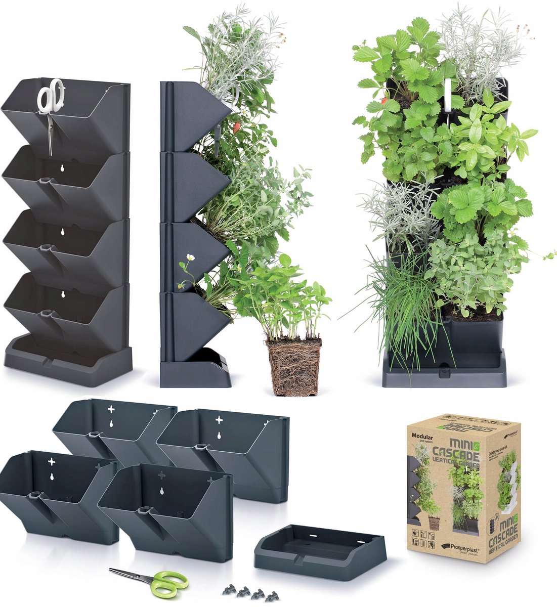 Verticale Kruidentuin Cascade - Modulair Groen Systeem