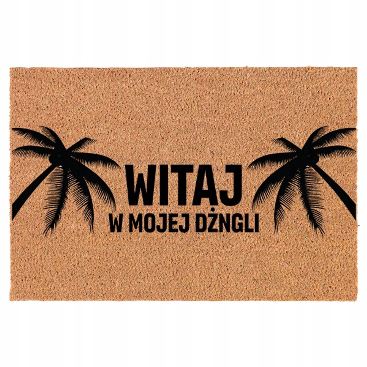 Kokosmat Deurmat 40x60cm - Welkom in mijn Jungle - Antislip