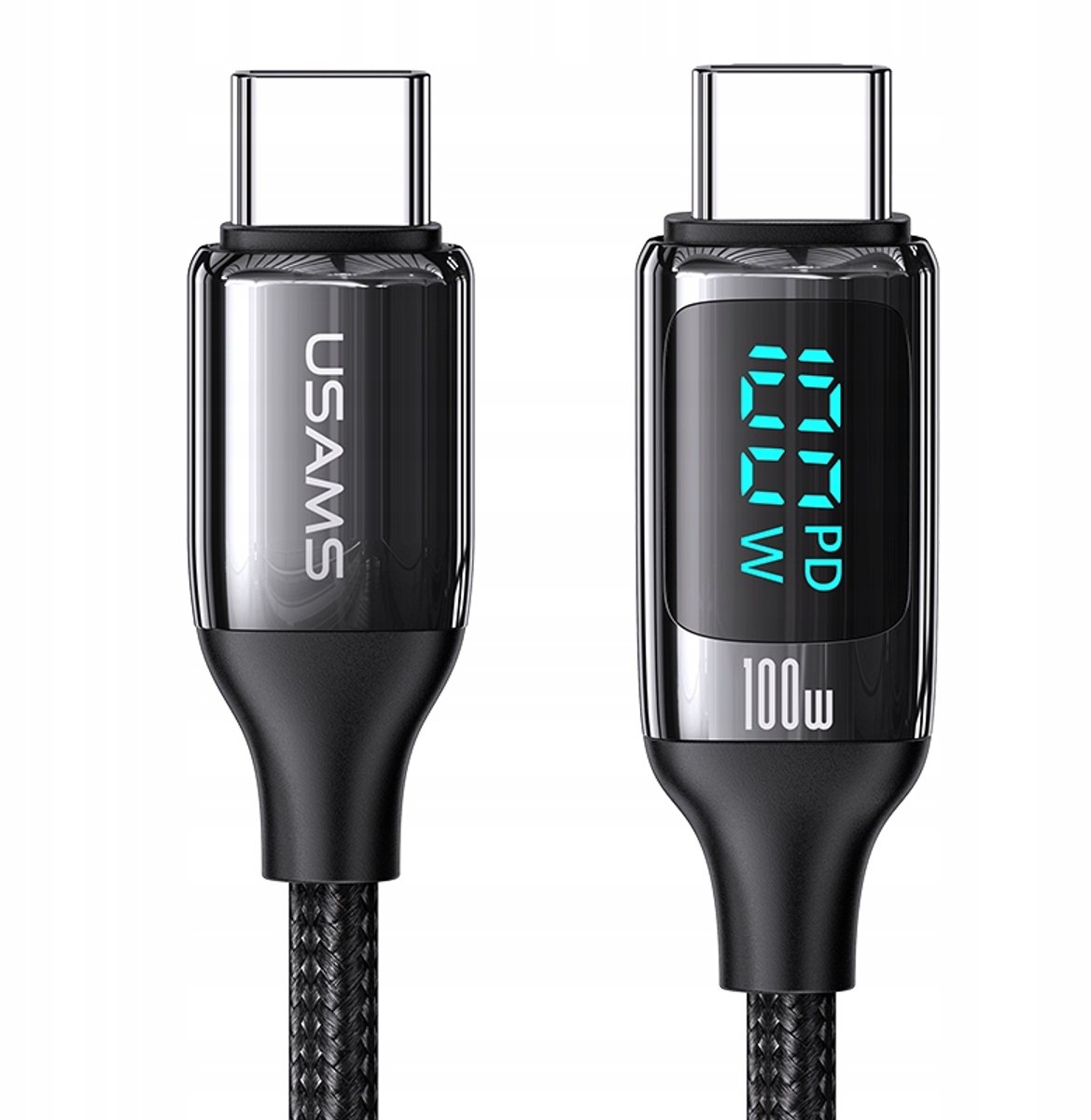 P4Y USB-C naar USB-C Kabel 100W 1.2m Zwart - Snel Laden