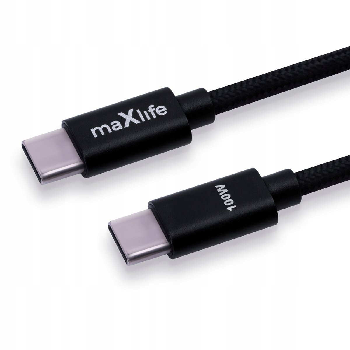 Maxlife USB-C naar USB-C Kabel 1m 100W Snel Opladen