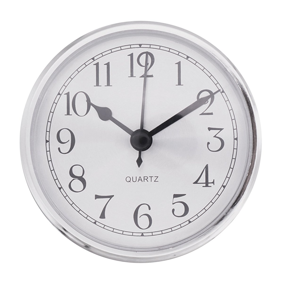 Uurwerk GD Ø 78mm, wijzerplaat zilver, Arabische cijfers