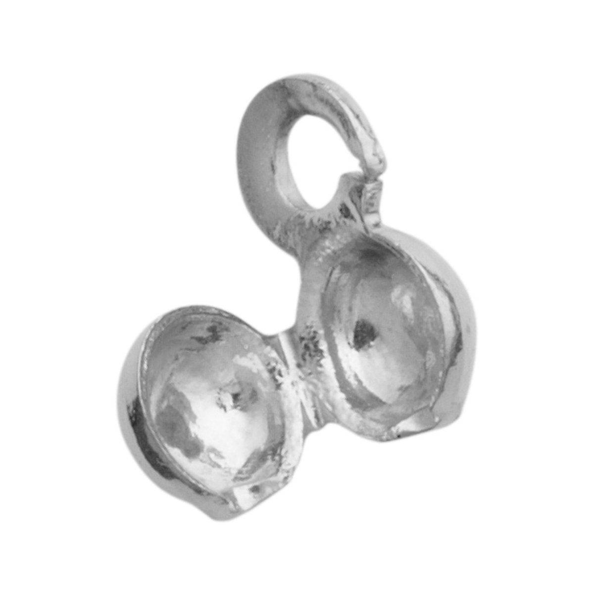 Knijpcapsule metaal wit Ø 3mm