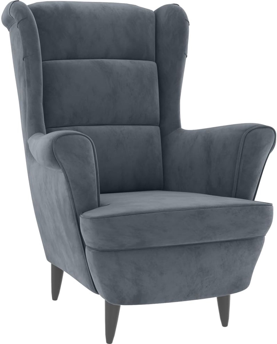 GranMaison Fauteuil - Relaxzetel - Relaxstoel - Relaxfauteuil - Stoel - Met armleuning - Voor één Persoon - Donkergrijs