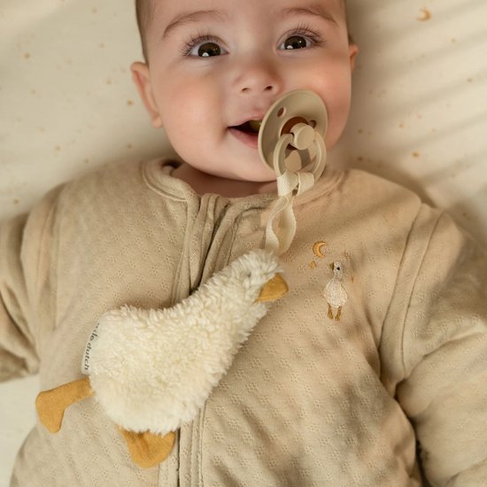 Speendoekje - Wit - Newborn Naturals - Little Goose — afbeelding 3
