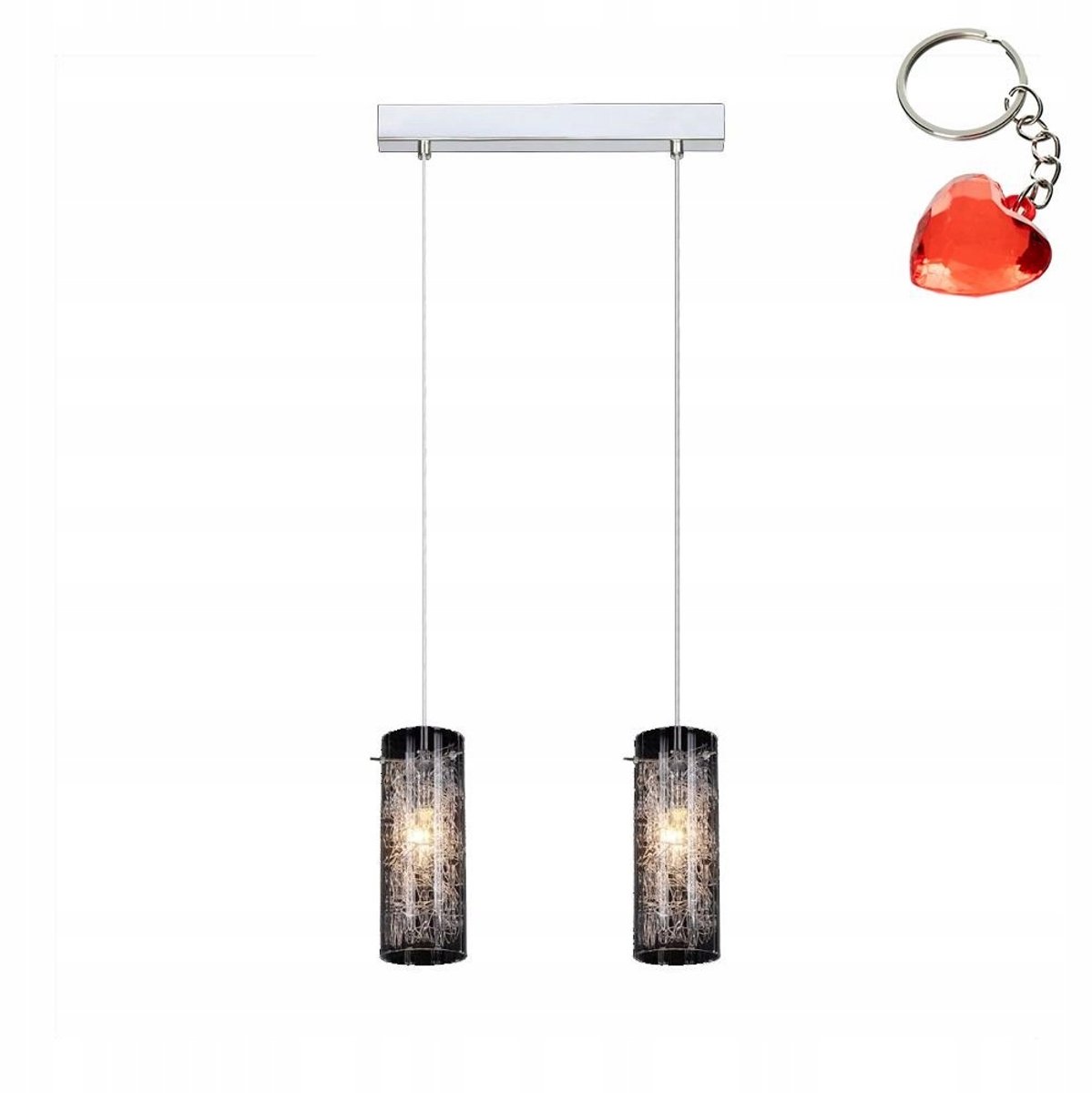 Italux Ibiza MDM1903/2 Hanglamp - Modern Chroom, 2xE14
