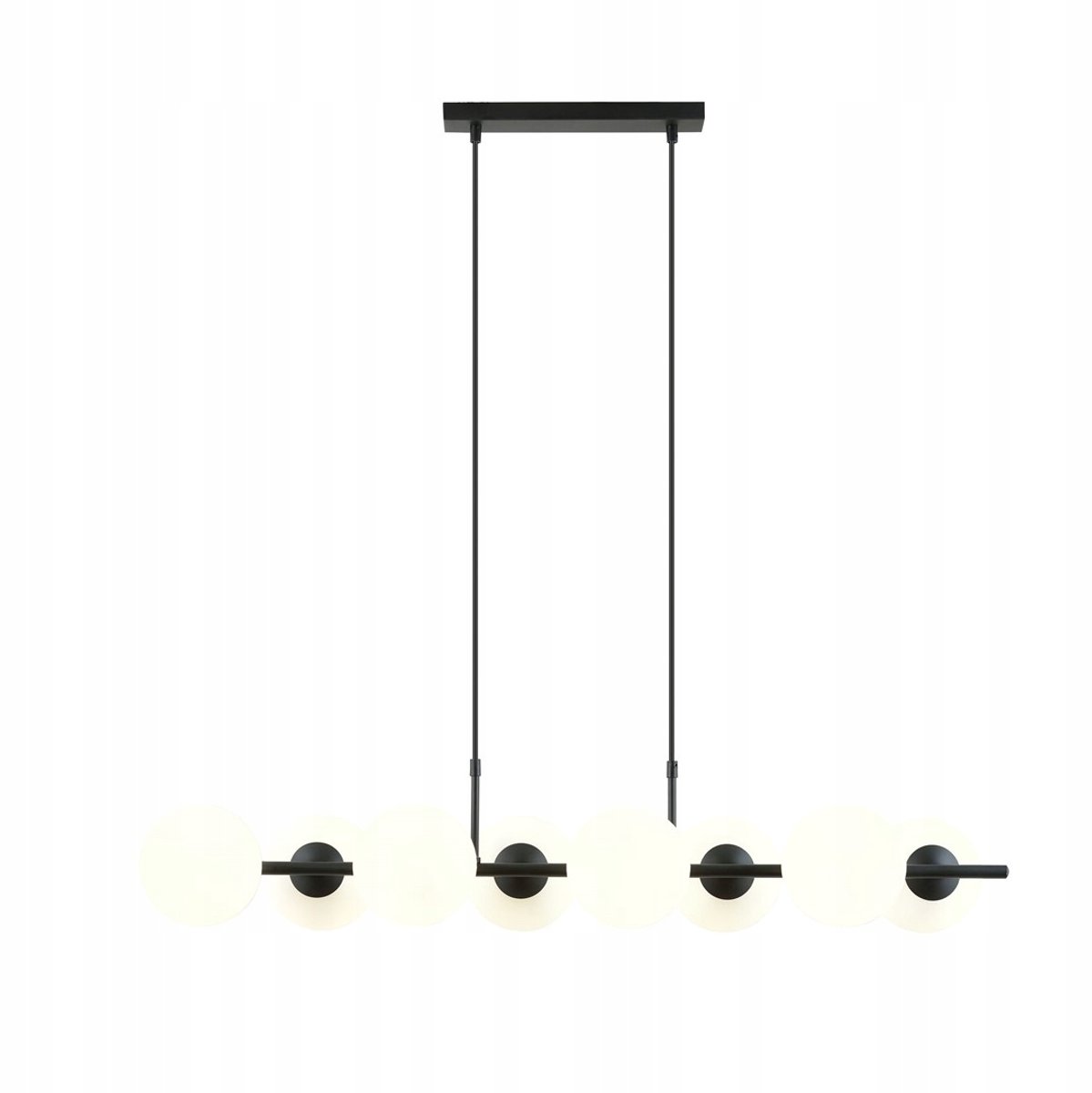 Emibing RORY 8 OPAL hanglamp van E14 10W max, kraam & glas