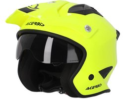 Casque jet Acerbis Aria jaune Solid - Taille XXL - Casque