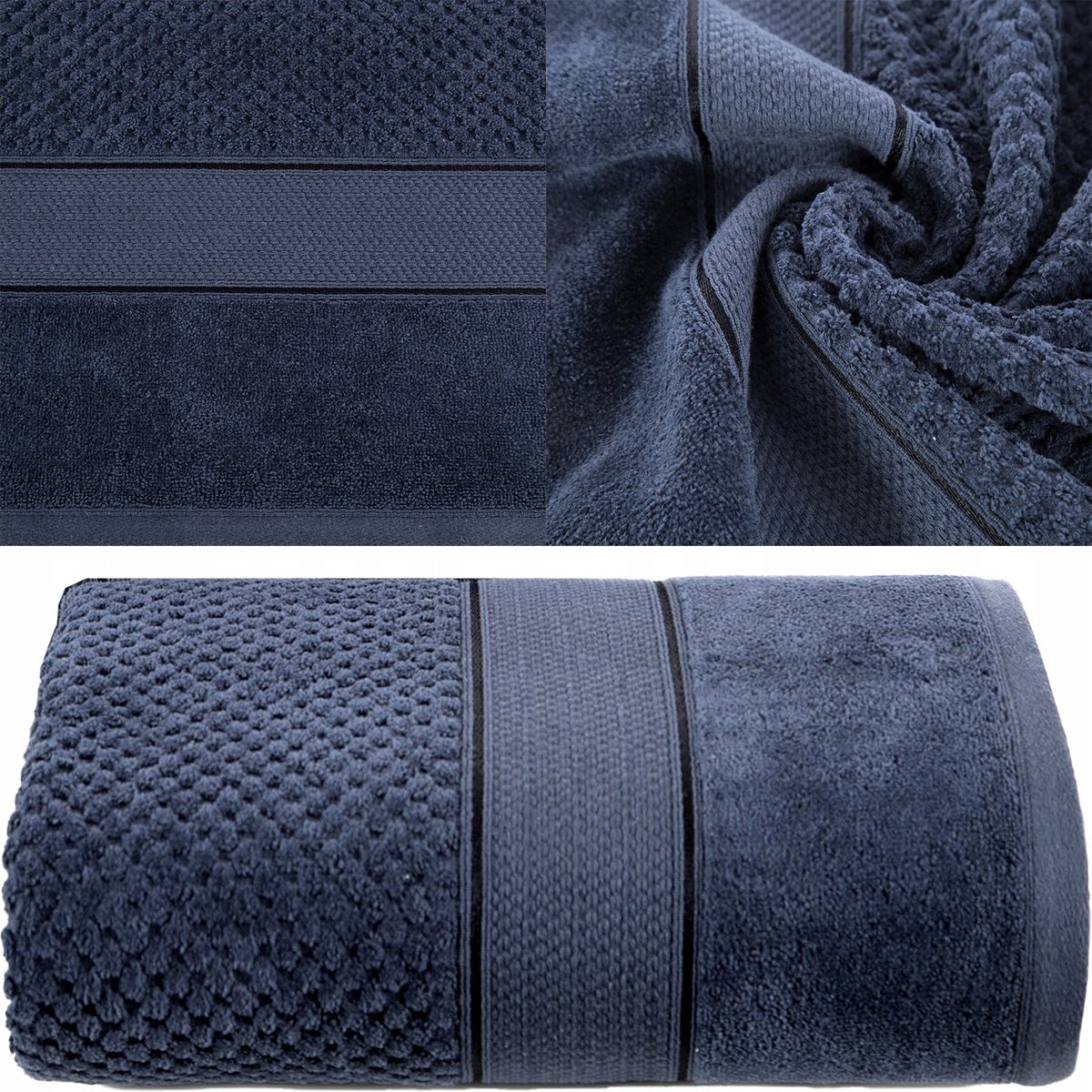 Luxe Katoenen Badhanddoek 70x140cm - Donkerblauw