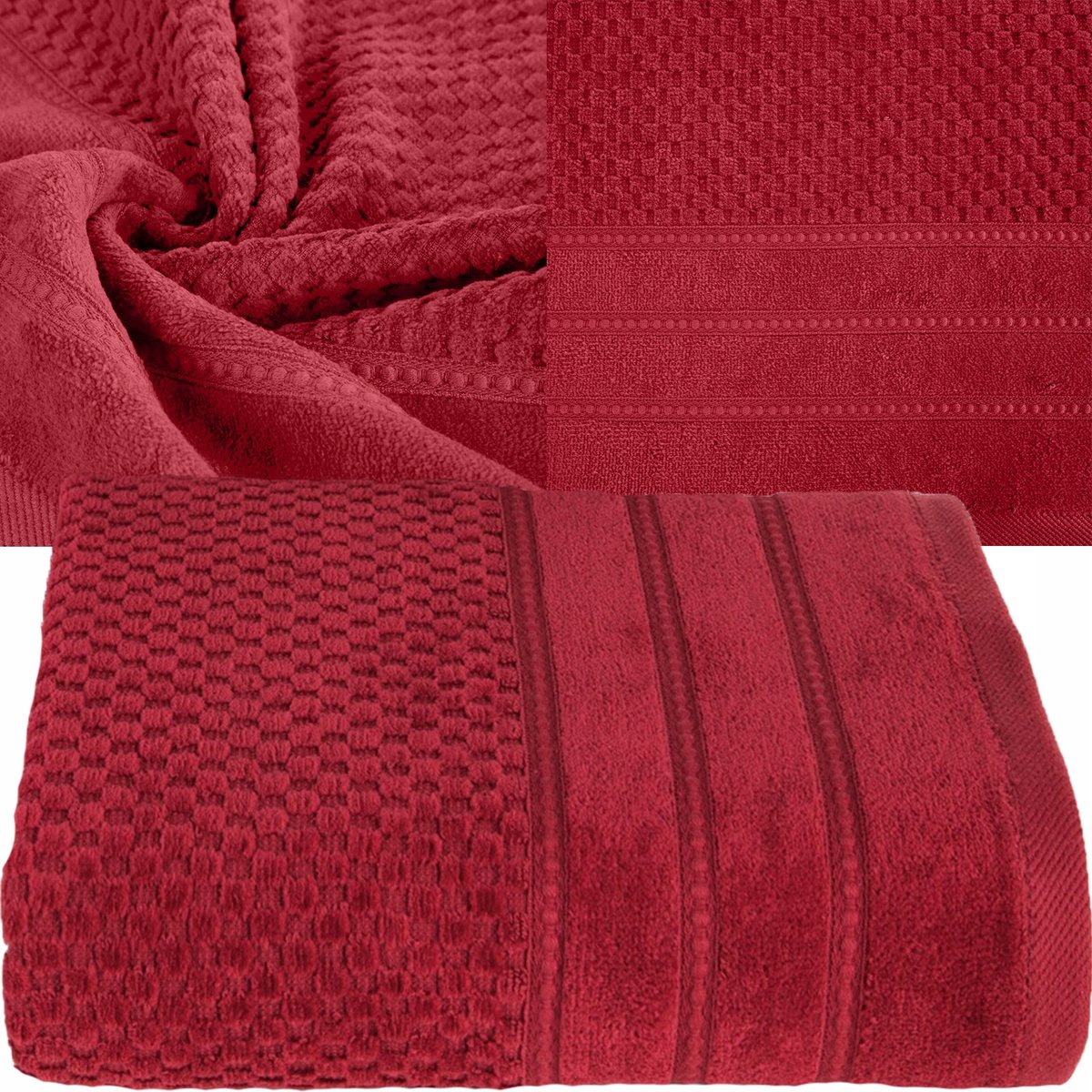 Rode Katoenen Badhanddoek 50x90 cm - Zacht en Duurzaam