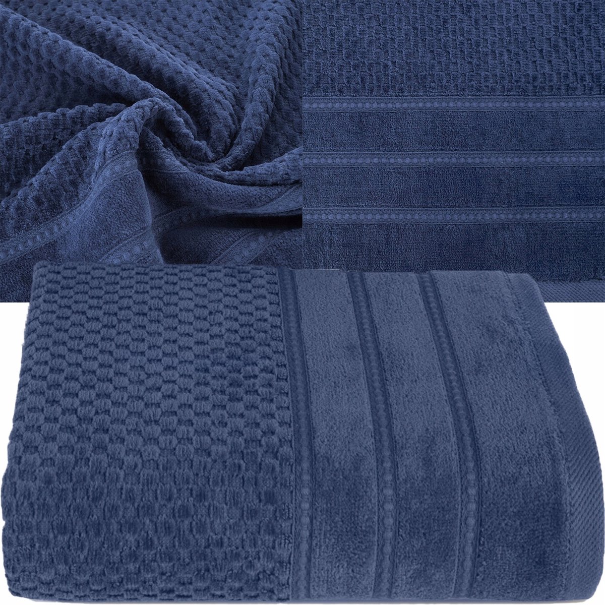 Luxe Katoenen Badhanddoek 70x140 cm, 500 GSM, Marineblauw