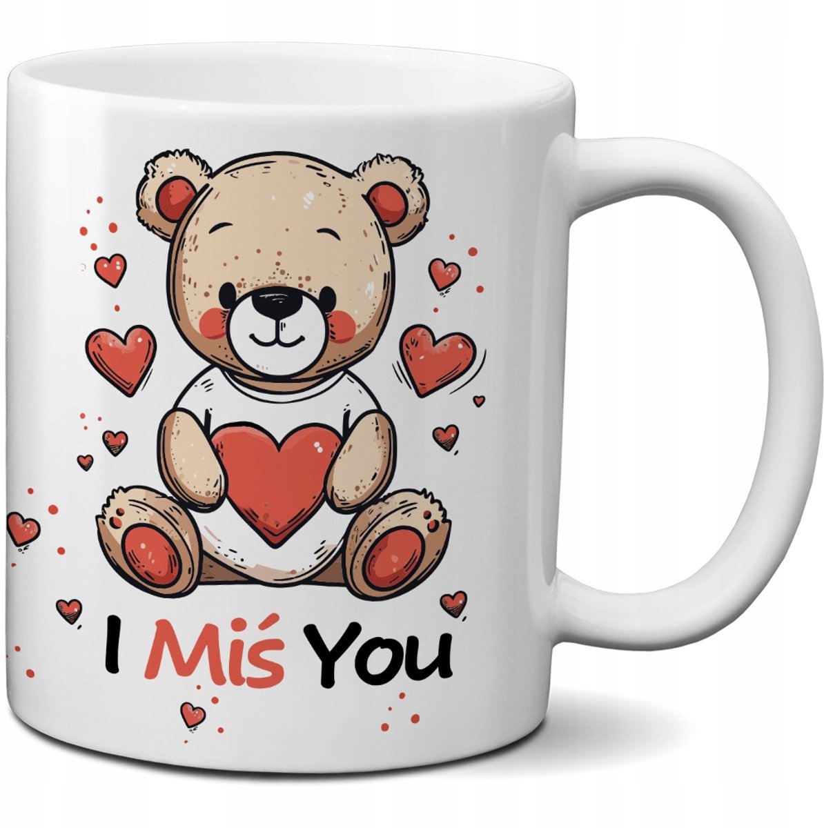 Grappige Mok "I Miś You" - Perfect Valentijnsdag Cadeau