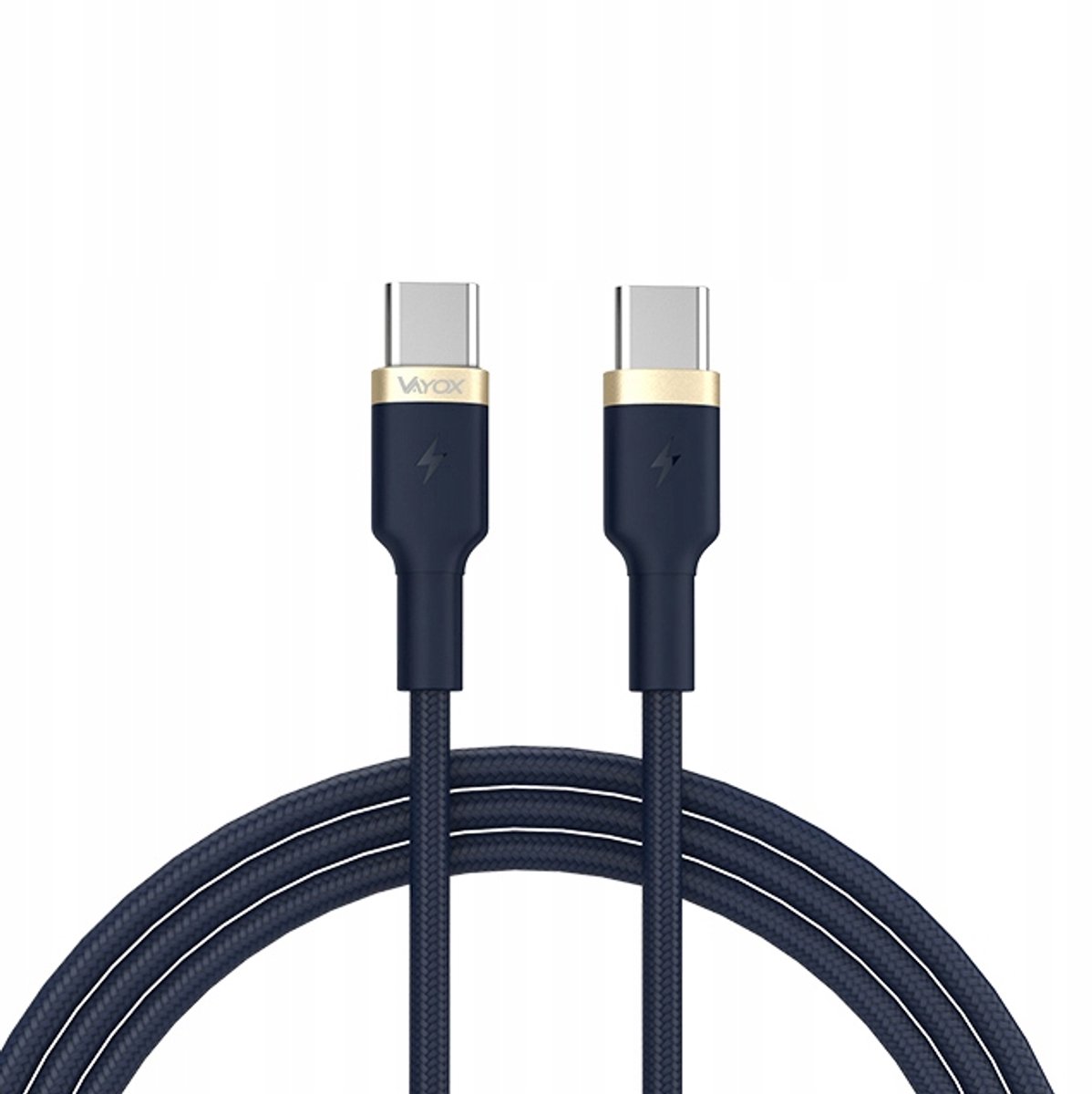 Vayox USB-C naar USB-C Kabel 1m Blauw - Snelladen & Data