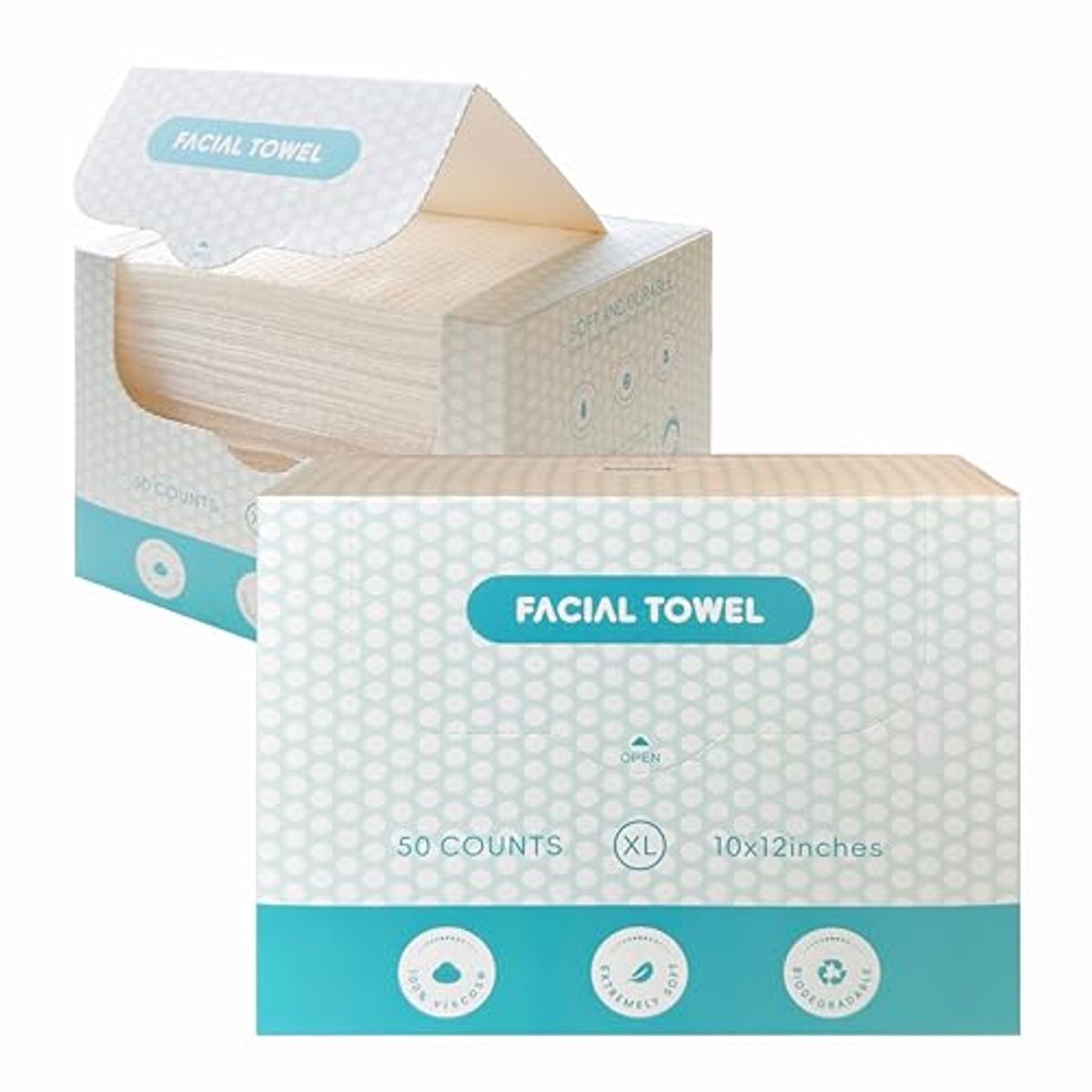Droge Doekjes voor Gezichtsreiniging en Huidverzorging - XL Washandjes - 100 Stuks