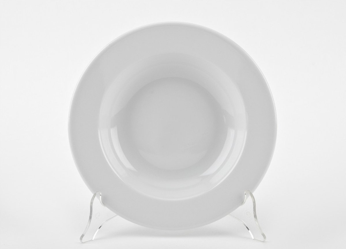 Diepbord Kaszub2 Ø 24cm - Wit Porselein