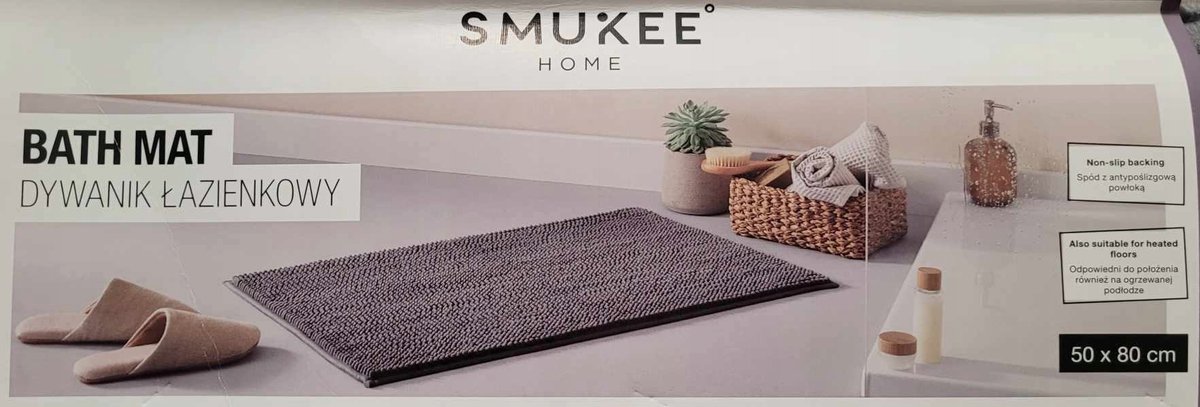 Smukee Badmat 50x80 cm - Zacht, Antislip, Wasbaar