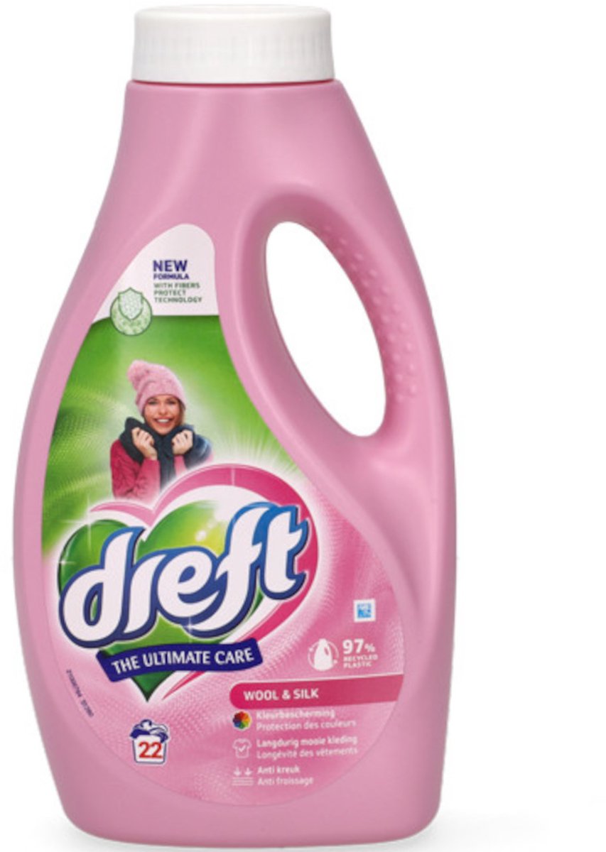 Dreft Liquid - 22sc990ml - wol & zijde wasmiddel