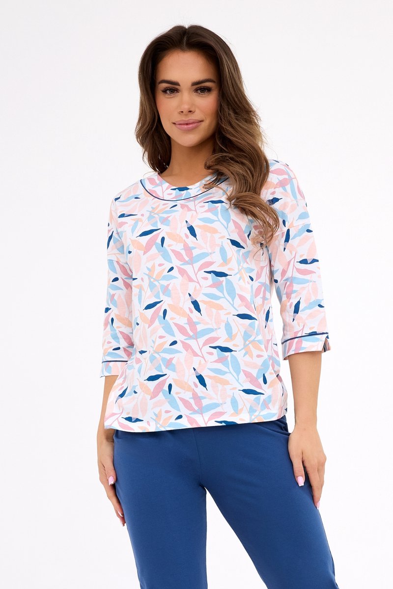 Cornette Katoenen Pyjama Dames Volwassenen Amelia 2 732/452 42 / Wit