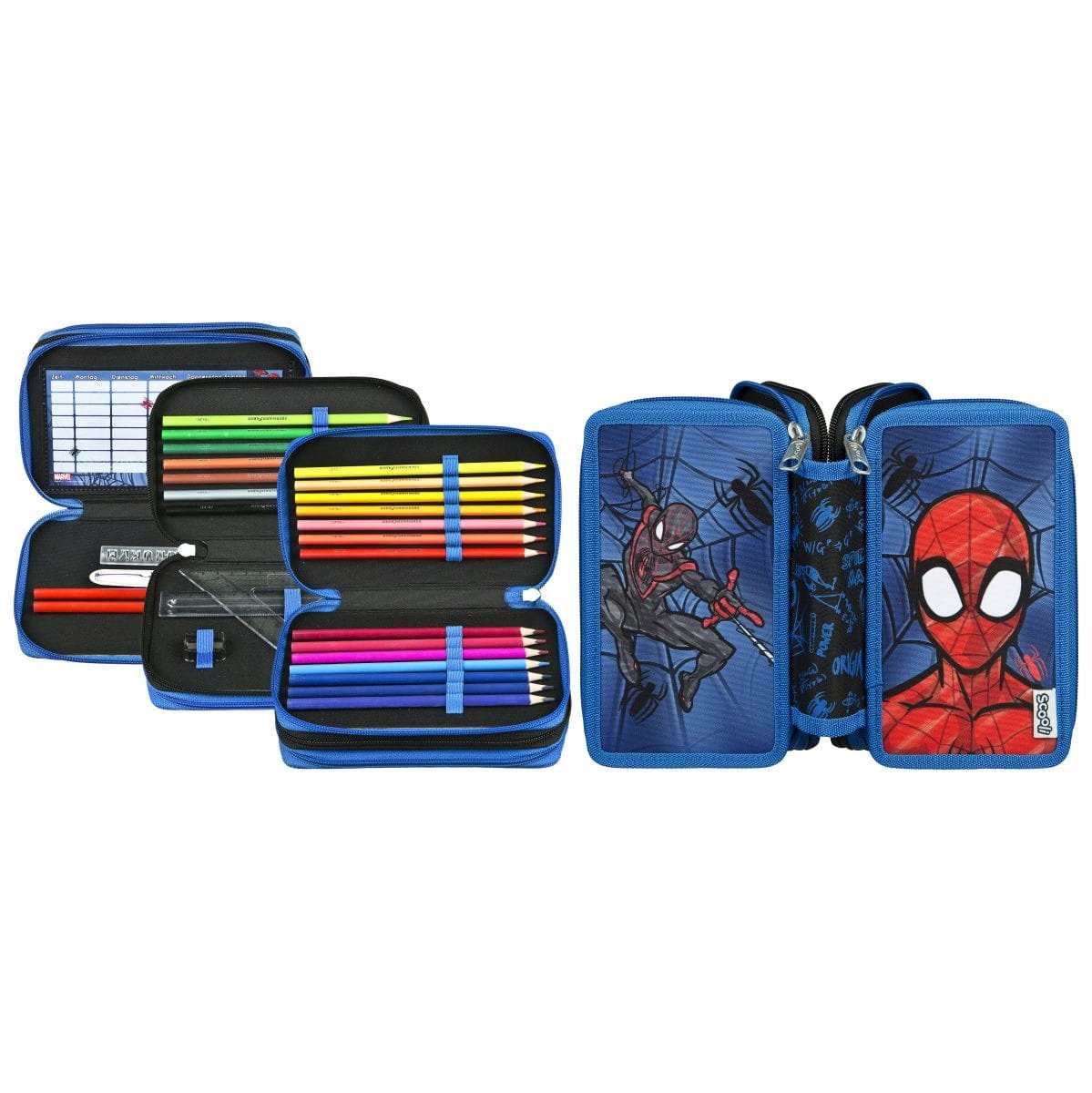 Spider-Man dubbele koffer met inhoud - SPCR0421
