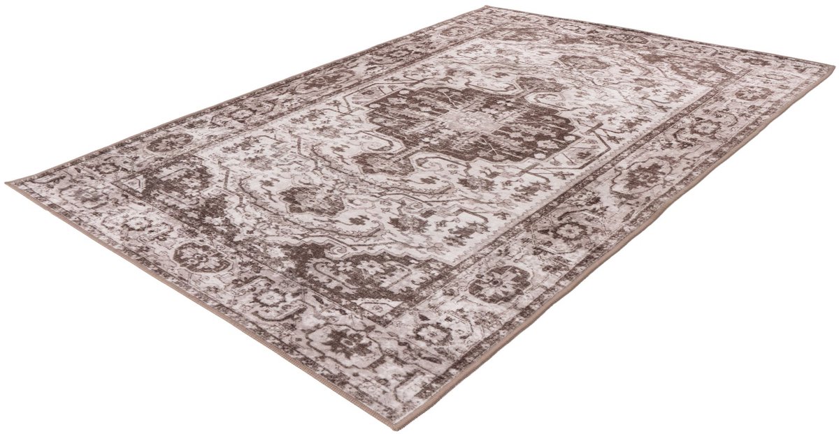 Lalee Vloerkleed - Tapijt - Modern en Klassiek - Taupe - Antislip Onderzijde - Wasmachinebestendig