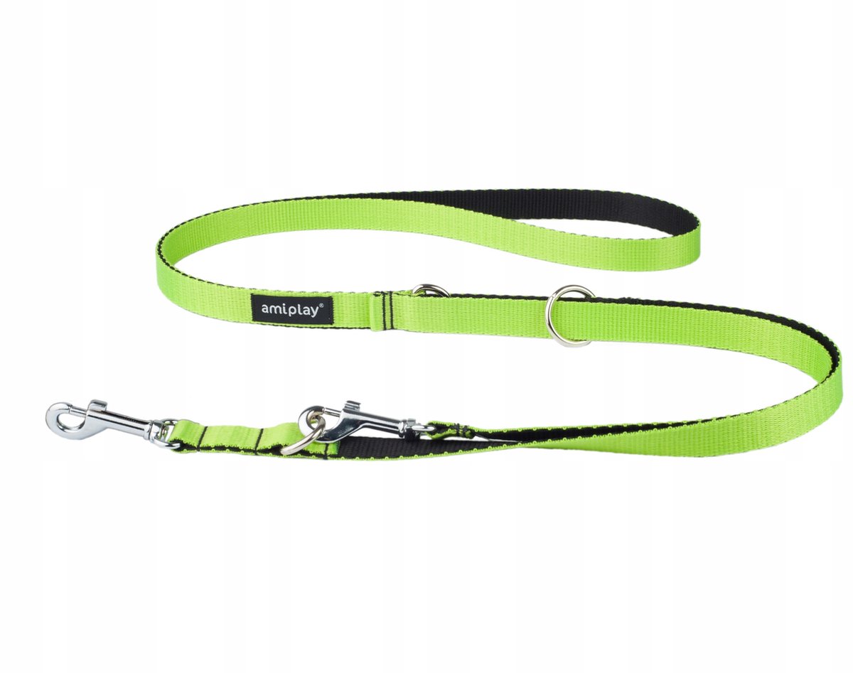 Amiplay Twist Verstelbare Hondenlijn 6-in-1 Groen M (100-200cm)