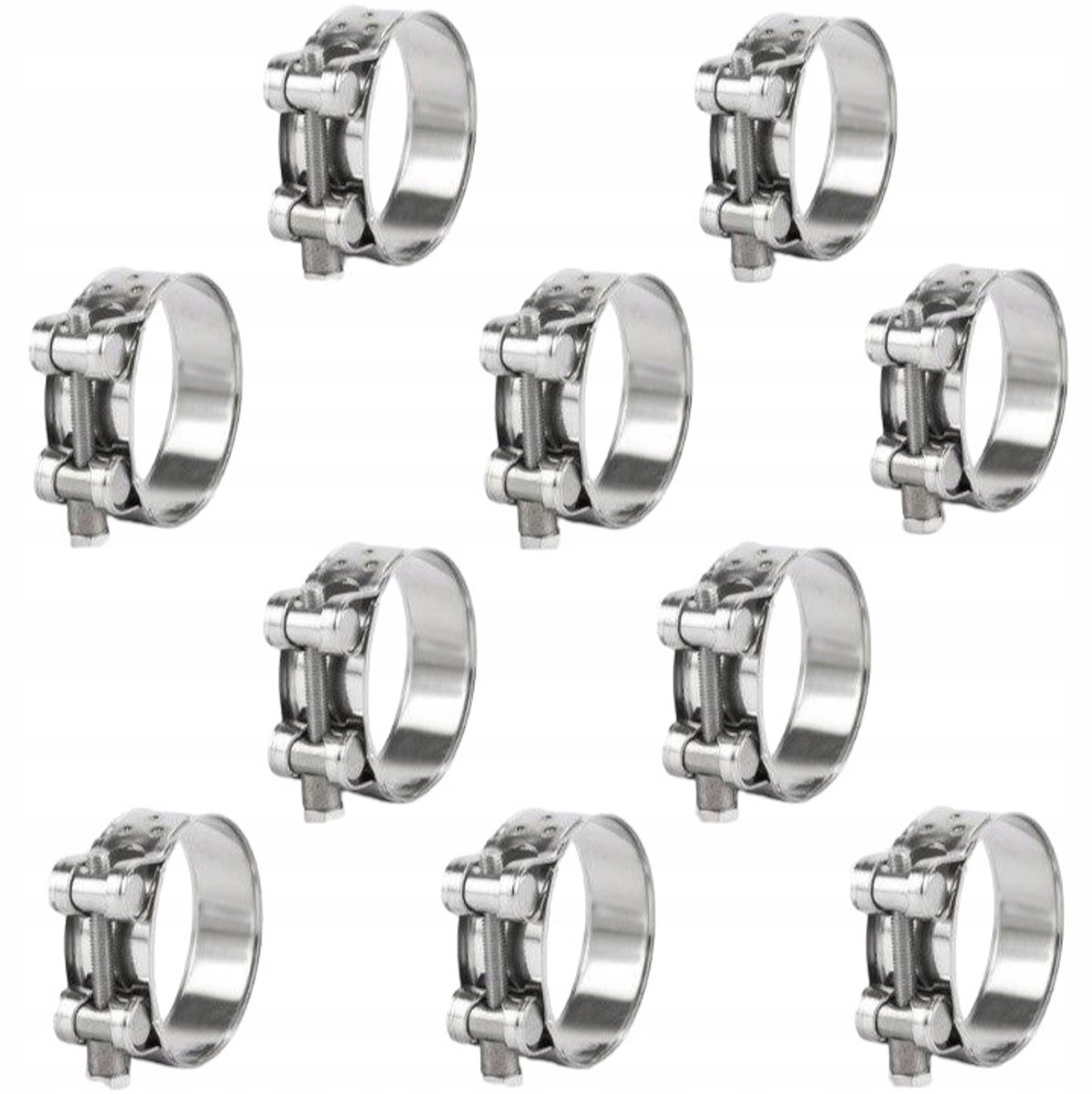RVS Slangklem GBS W2 40-43mm - 10 Stuks