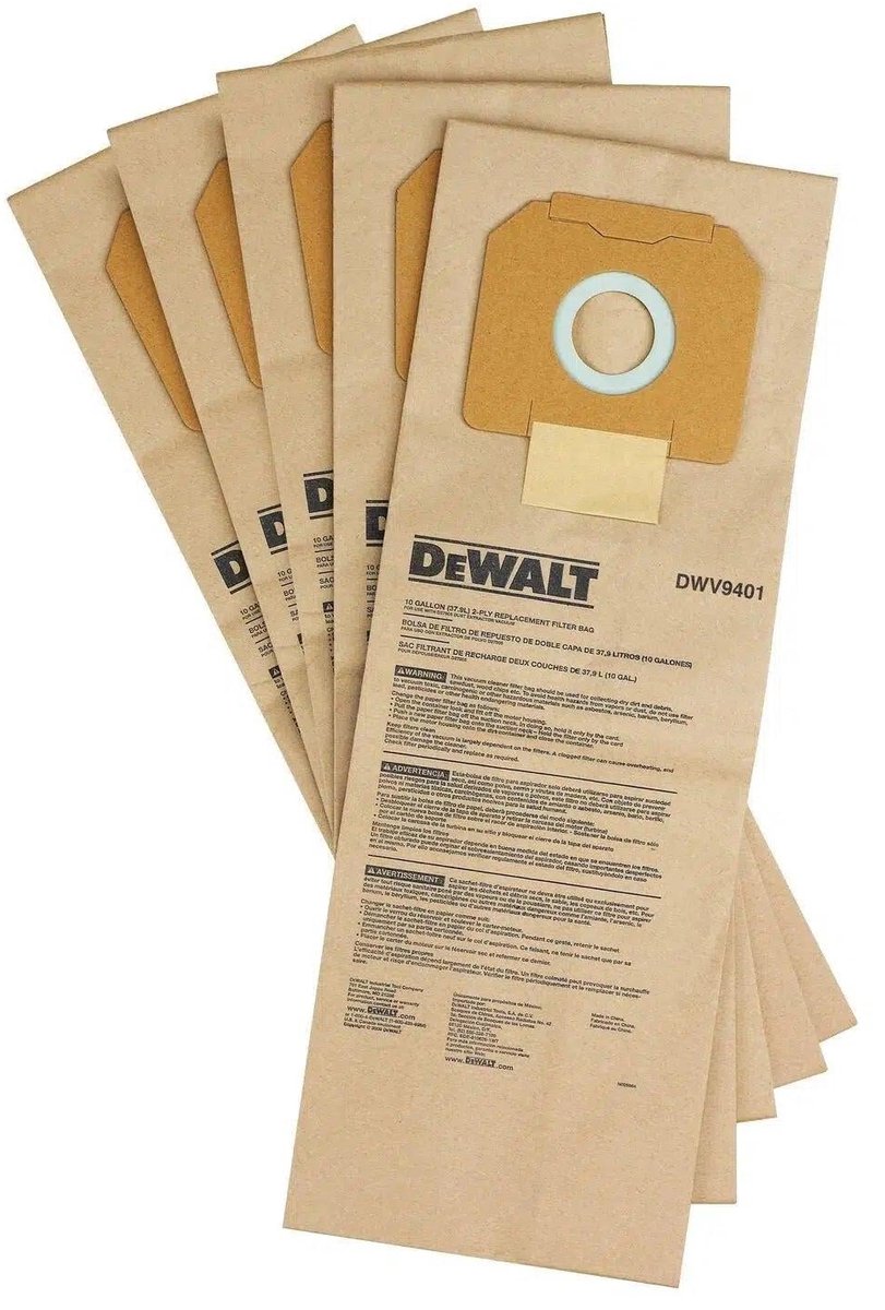 DeWALT DWV9401 Papieren opvangzak VE=5