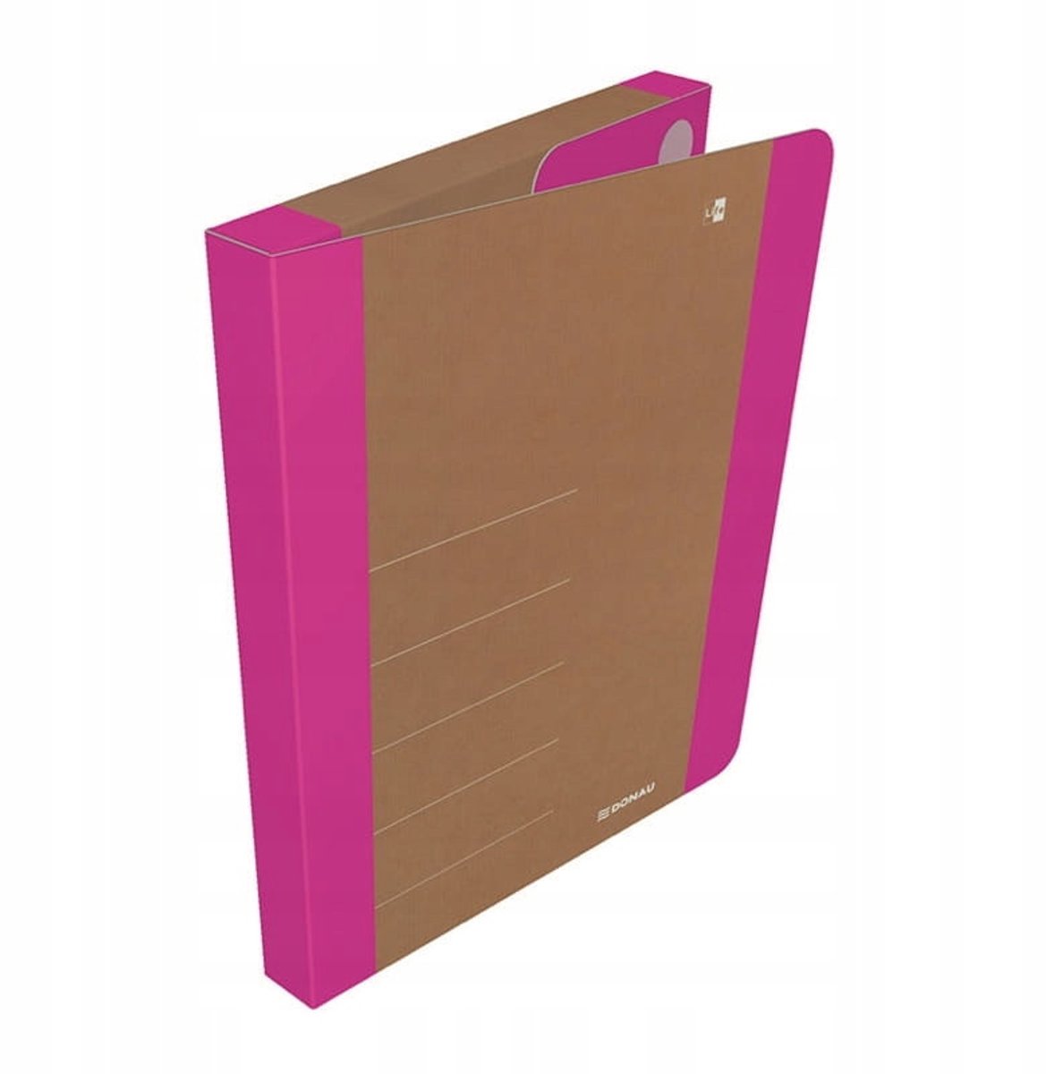 Donau Neon Roze A4 Map met Klittenband - Documenten Organizer