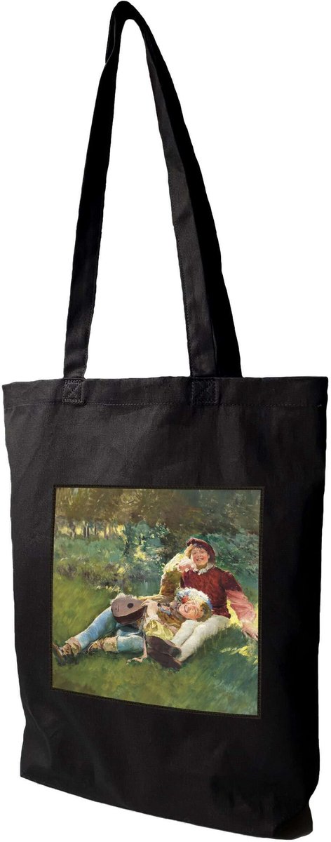 Shopper Tas met Opdruk 'Wesołe Pacholęta' Leon Wyczółkowski