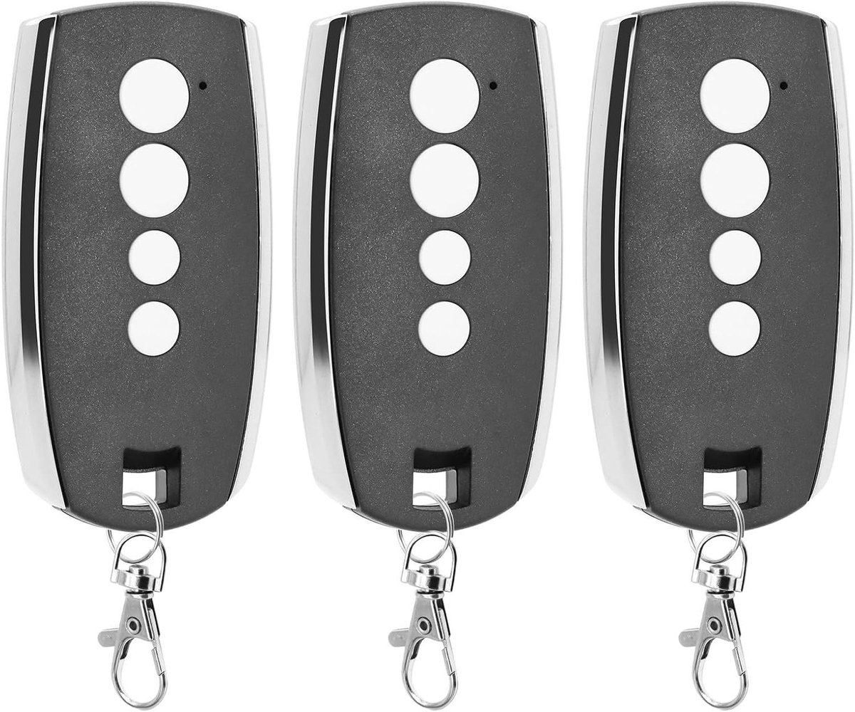 Garagedeuropener 433,92 MHz 3 stuks afstandsbediening voor garagedeuren