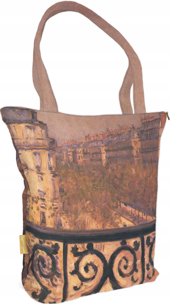 Shopper Tas met Parijs Balkon Kunstprint - Gustave Caillebotte