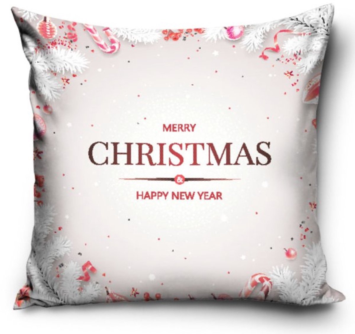 Kerst Kussenhoes 40x40cm - Feestelijke Decoratie