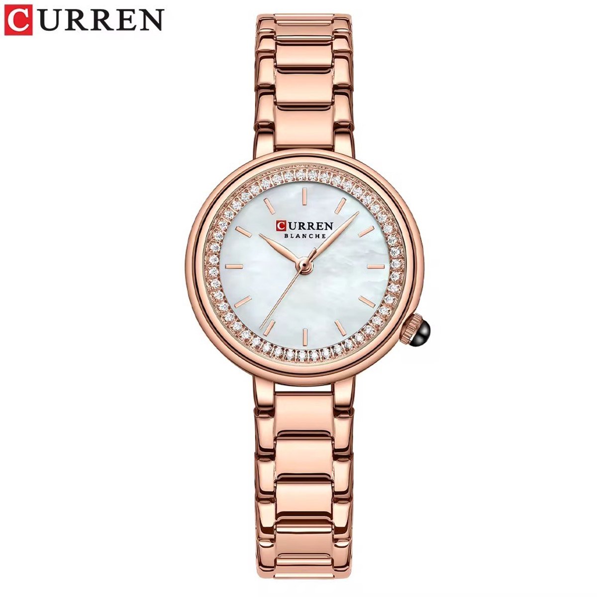 Curren Dames Horloge Rosekleurig | Luxe Dames Horloge | Dames Sieraden | Luxe Geschenkdoos | Vrouwen Cadeau |