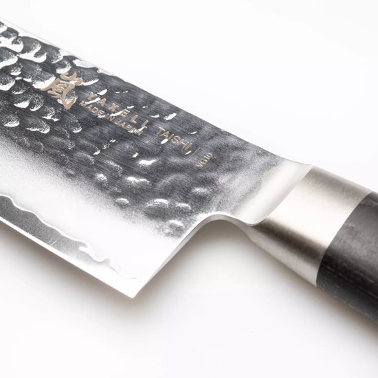 Couteau de chef Yaxell Taishi 20 cm - Artisanat japonais ultime et bois de hêtre Pakka Zwart - Approuvé par la FDA