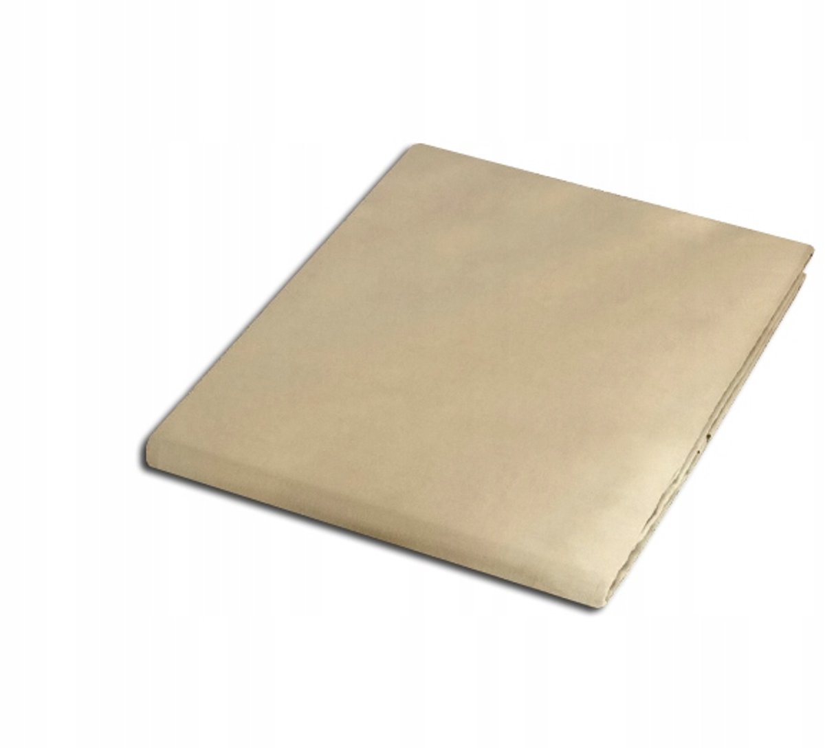 Crème satijnen laken zonder elastiek 160x220 cm