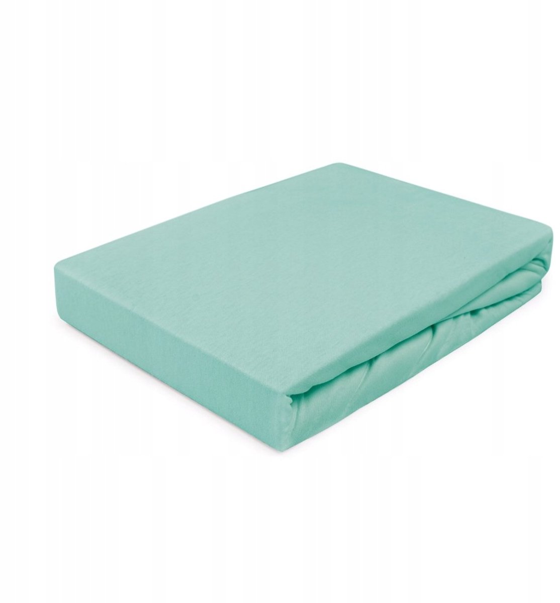 Jersey Hoeslaken 90x200cm - 100% Katoen - Licht Turquoise