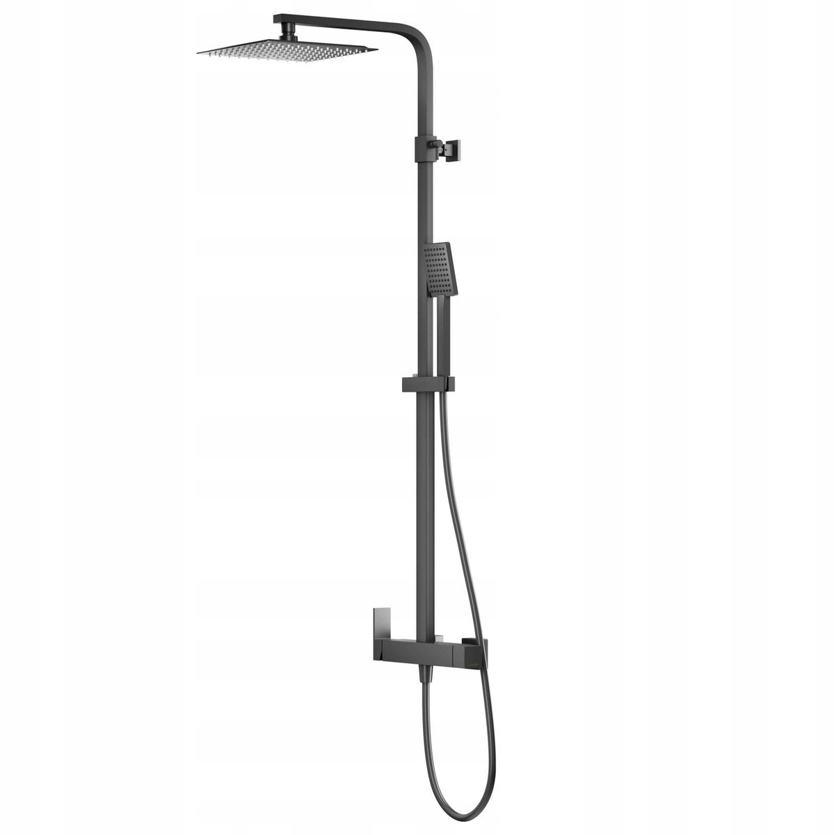 Douchekolom Corsan ANGO Zwart - Regendouche 25cm