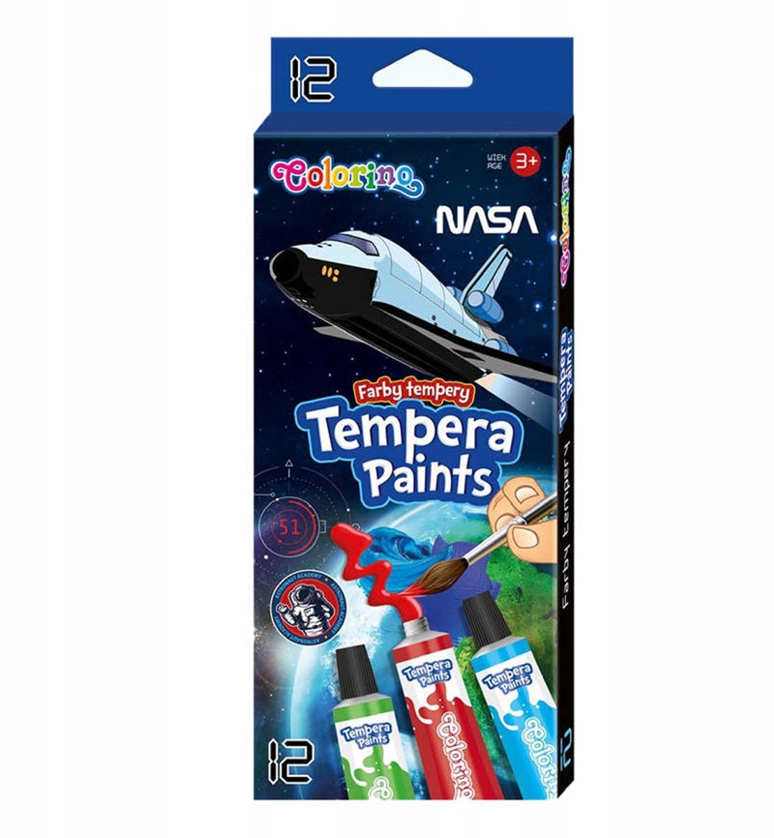 Colorino Temperaverf 12 ml - 12 levendige kleuren