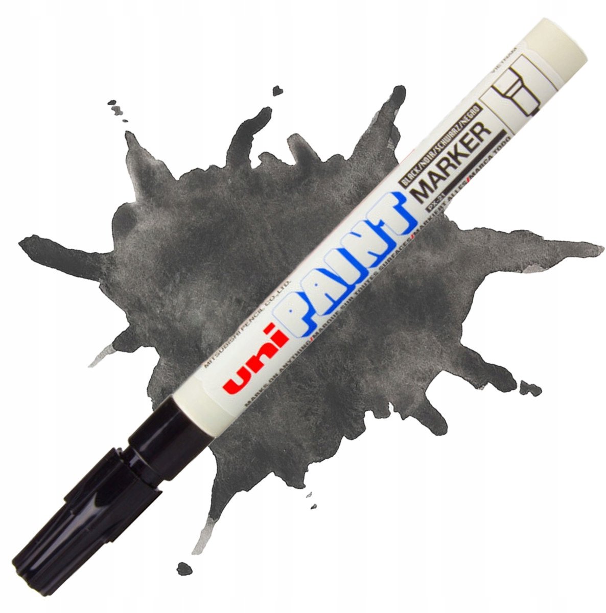 UNI Olieverf Marker Zwart - Ronde Punt 0.8-1.2mm
