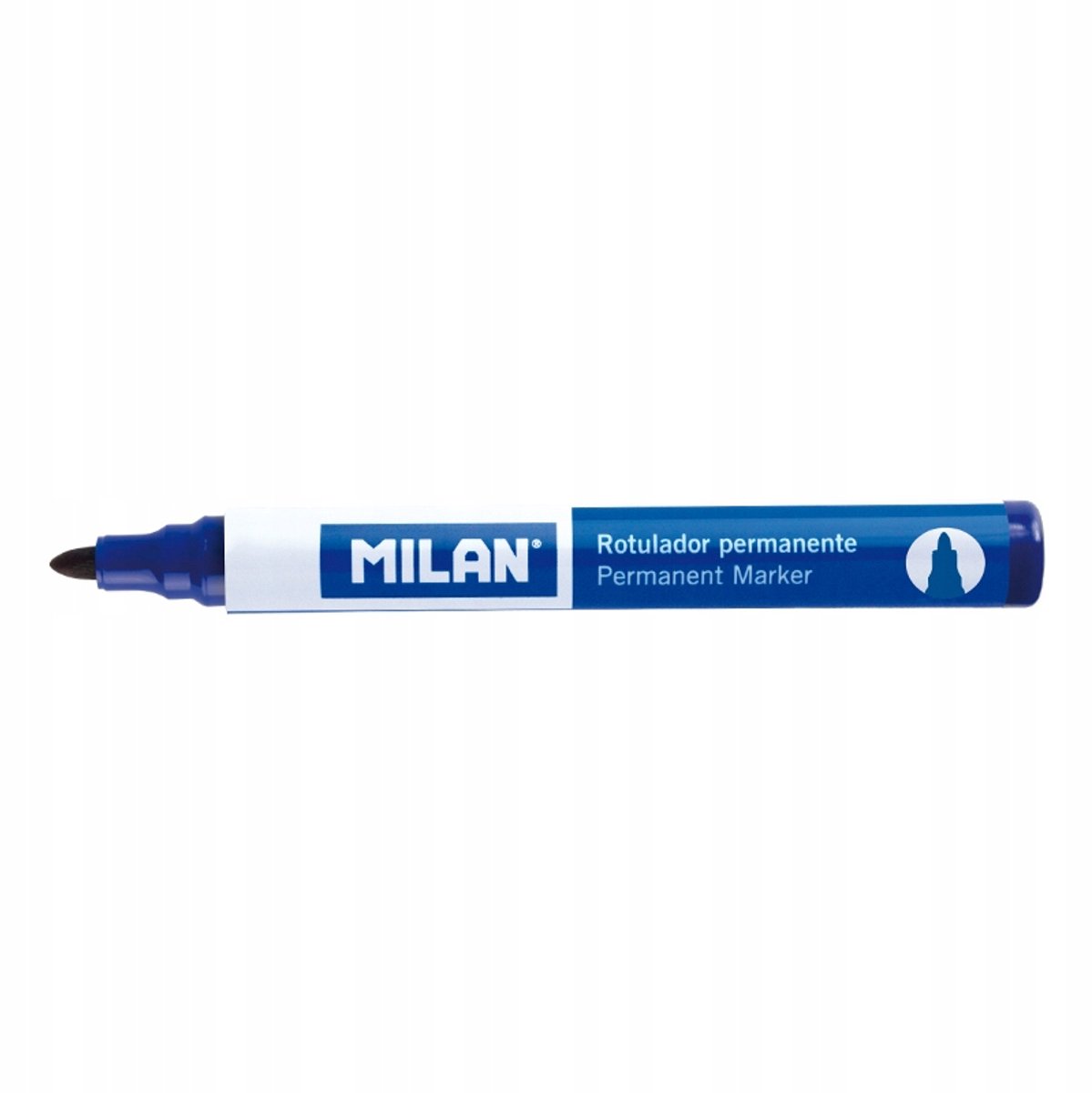 Milan Permanente Marker Blauw, Ronde Punt, 1 Stuk