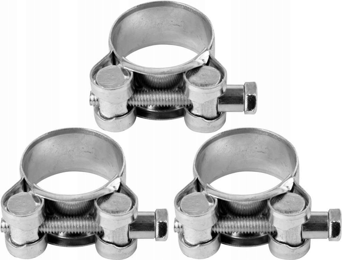 Forelslangklem RVS 27-29 mm, 18 mm breed, 3 stuks