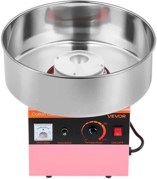 VEVOR Commerciële Suikerspinmachine Elektrische 1kW Roze Suikerspinmachine — afbeelding 2