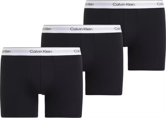 Calvin Klein 3-Pack Boxer Brief Heren Ondergoed - Zwart - Maat L