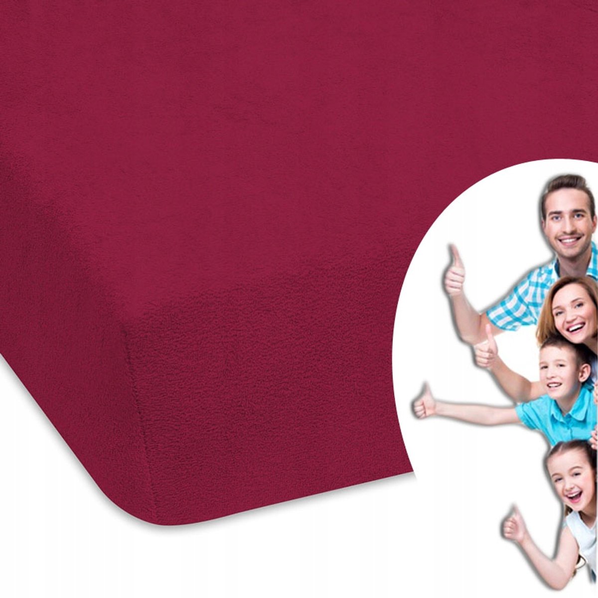 Roze Frotte Hoeslaken met Elastiek 100x200 cm - Dik & Kwaliteit
