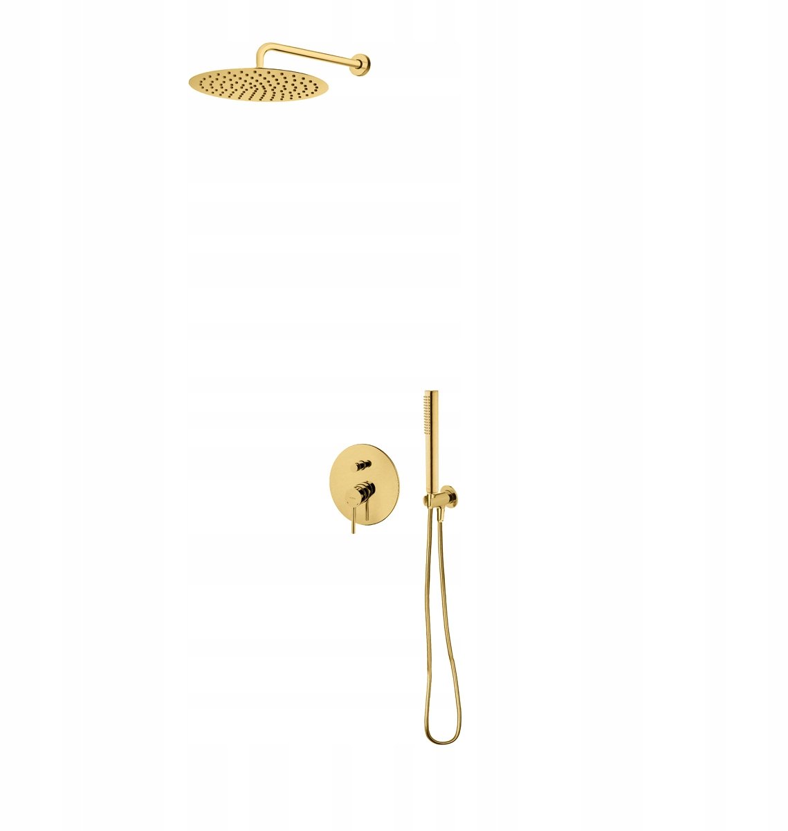 Oltens Molle Doucheset Inbouw met Regendouche 30cm Goud Geborsteld