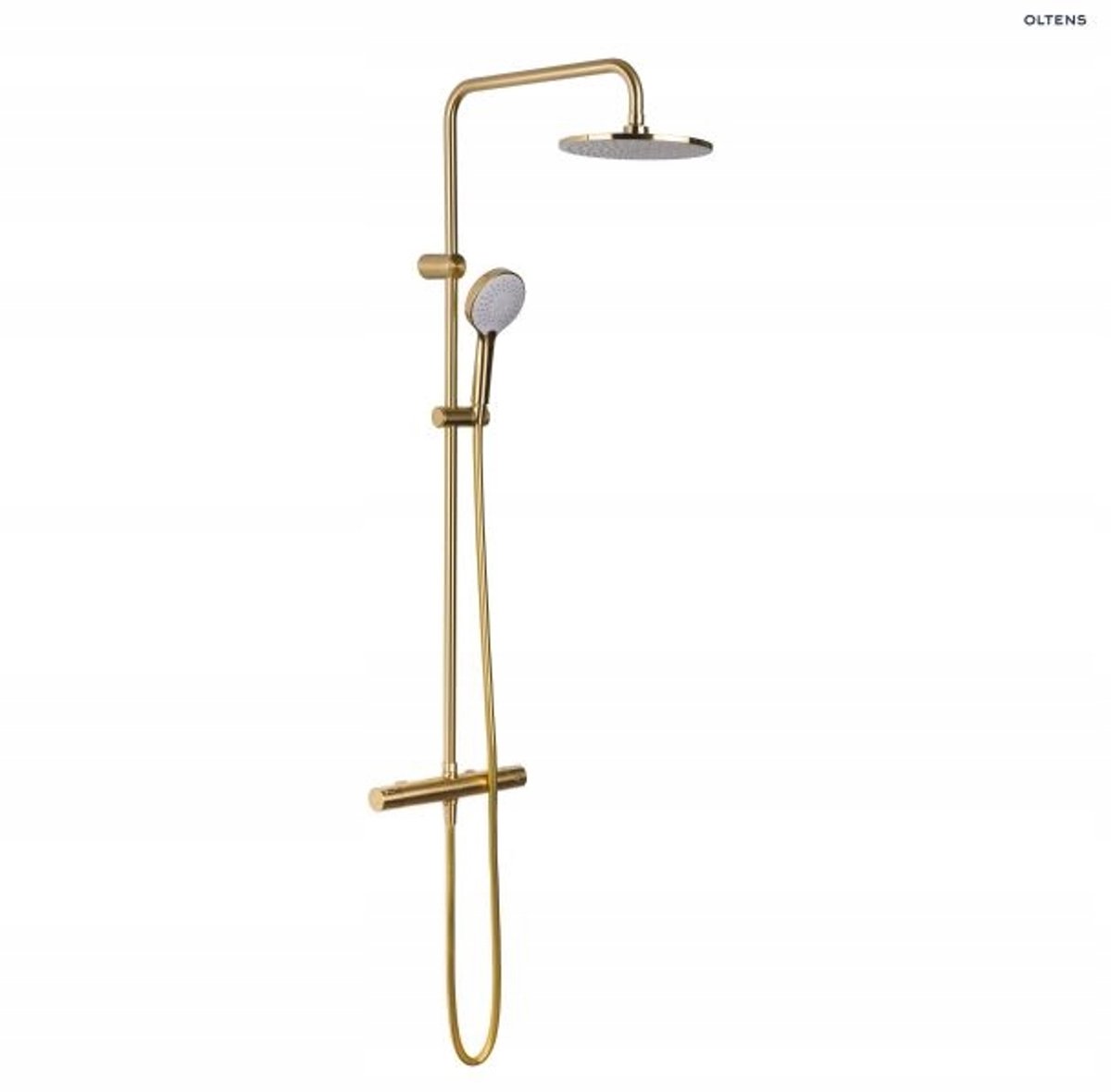Oltens Atran Thermostatische Doucheset - Geborsteld Goud