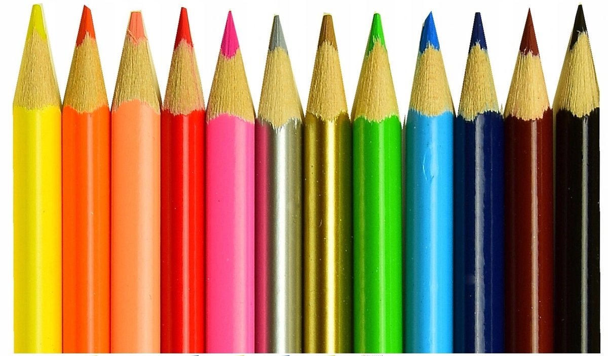 Grote Driehoekige Kleurpotloden Set 12 Kleuren voor Kinderen