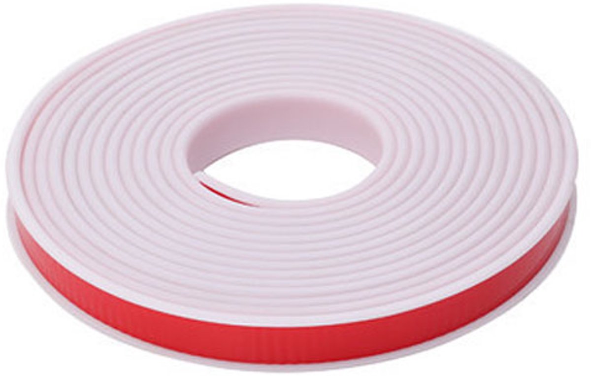 Garderobekast U-vormige houten kastrandstrip TPE kastmeubel U-vormige zachte randstrip zelfklevend flexibel fijne randafwerking - wit 30 mm 5 meter
