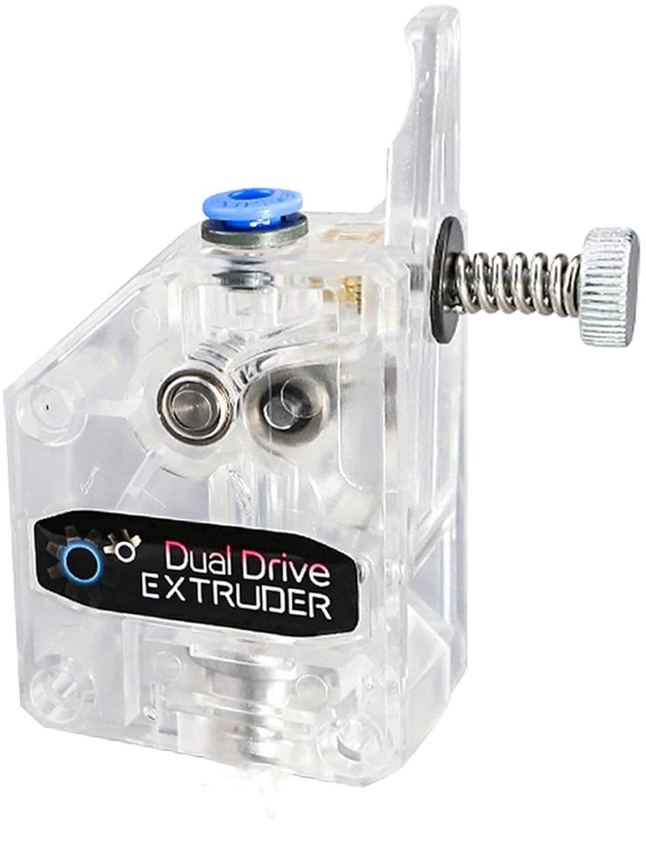3D printer reserveonderdelen - 3D Printer Nozzles - Dubbele Drive Bowden Extruder, Universeel voor diverse 3D Printer modellen en DIY Projecten (Transparant)